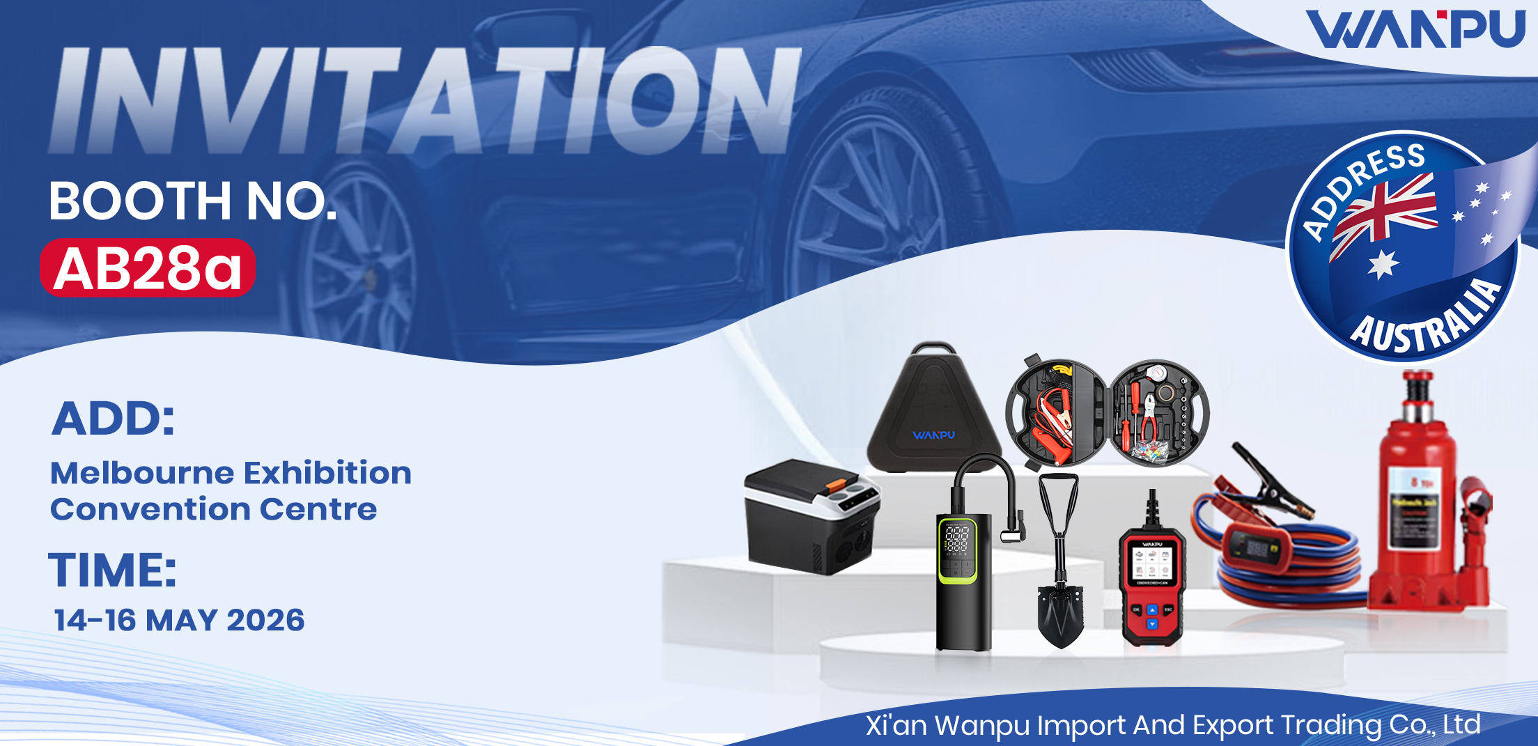 WANPU Auto Aftermarket Expo Australia 2026 — Booth AB28a, Melbourne