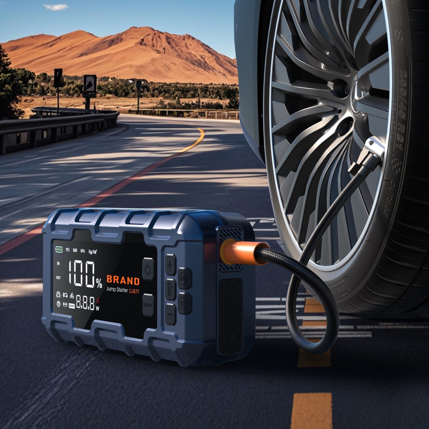 EP2187 Built-in Air Compressor — 160PSI Max Pressure