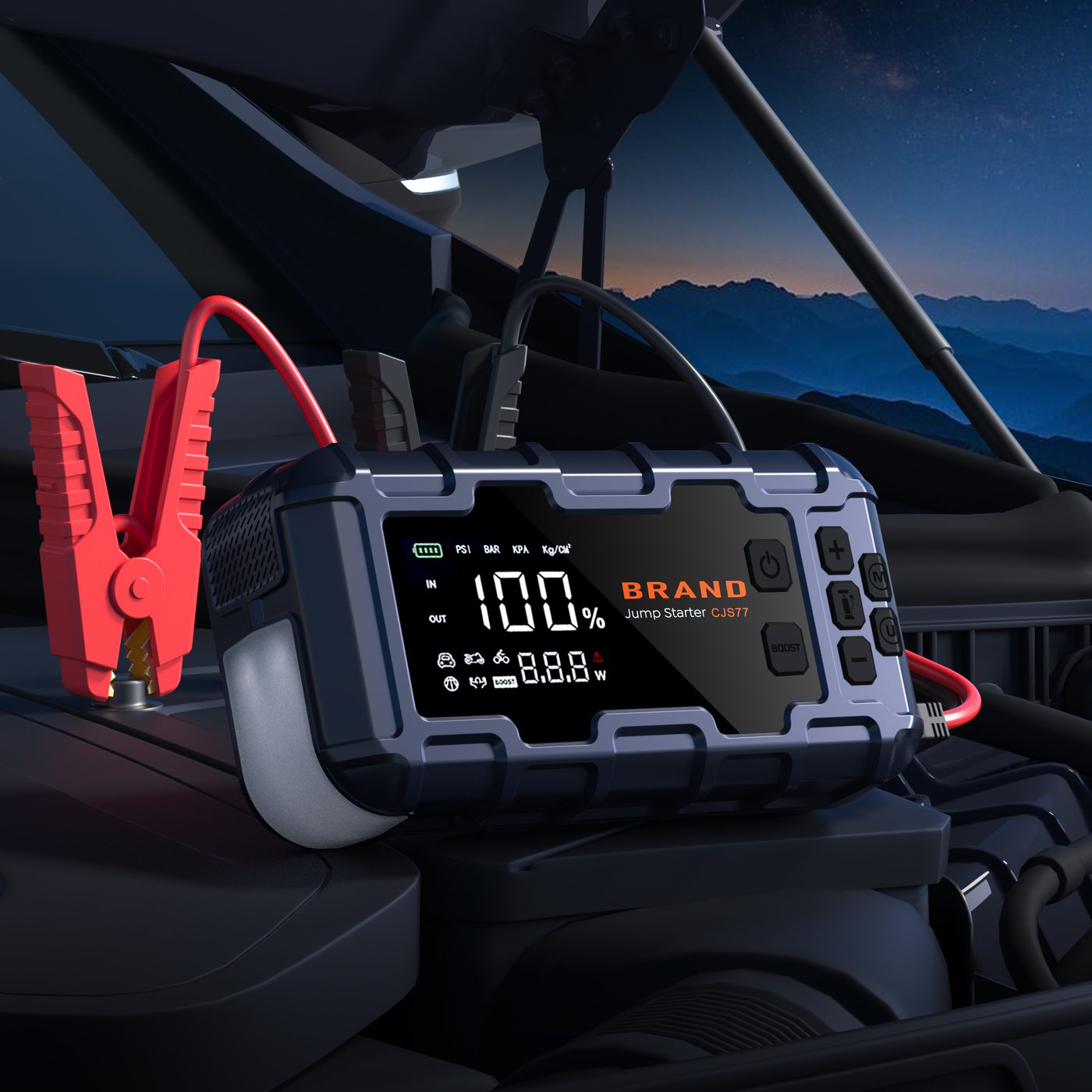 EP2187 Jump Starting a Car — 2000A Peak Current