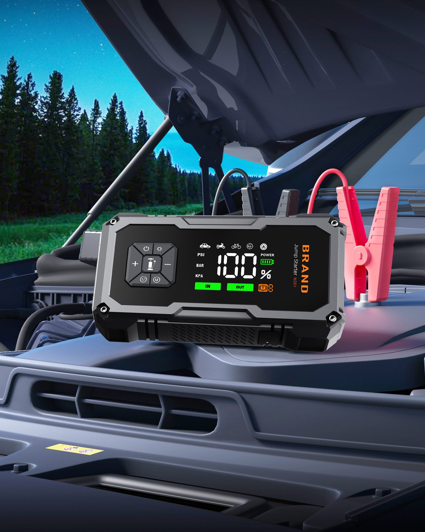 EP2240A Jump Starting a Passenger Car — 800A Peak